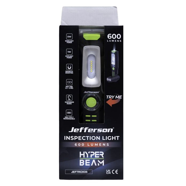 Jefferson HyperBeam 600 Lumens Inspection Light JEFTRCH36