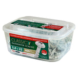 5.0 x 25 Low Profile Classic Exterior Screws White, PZ2, Tub of 400, Timco 50025CLARW