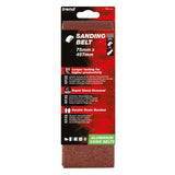 Trend 75 x 457mm Aluminium Oxide Sanding Belt 120 Grit (Pack of 3) AB/B75/120A