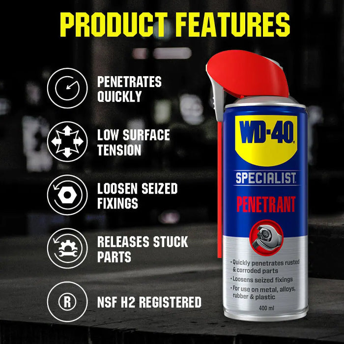 WD40 Specialist Penetrant Spray, 400ml Smart Straw