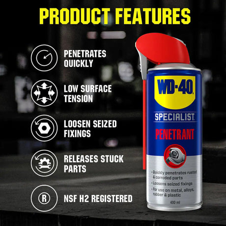 WD40 Specialist Penetrant Spray, 400ml Smart Straw