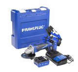 Rawlplug 18V Brushless Angle  Grinder 125mm 2 x 5.0Ah batteries R-PAG18-XL2-UK