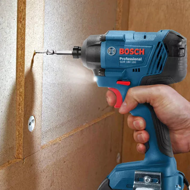 Bosch GDR 18V-160 Impact Driver with 2 x 2.0Ah Batteries in L-Boxx
