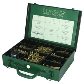 Timco C2 Classic Twin Cut Multi-Purpose Screw 1800 Pieces Trade Case C2SC
