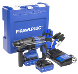 Rawlplug 18V Brushless SDS Hammer Drill with 2 x 5.0ah Batteries R-PRH18-XL2-UK