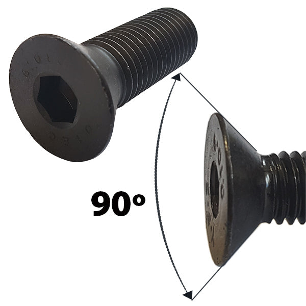 M24 x 150 Socket Screw, 90 Degree Countersunk Head, High Tensile Grade 10.9 Self Colour, BS 4168