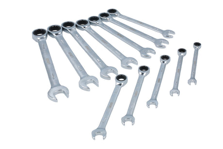 Laser 12 Piece Ratcheting Ring Spanner Set 8511