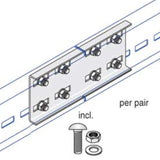 Unistrut U12/SP/HG 125mm Straight Coupler Hot Dipped Galvansied + Fixings Pair