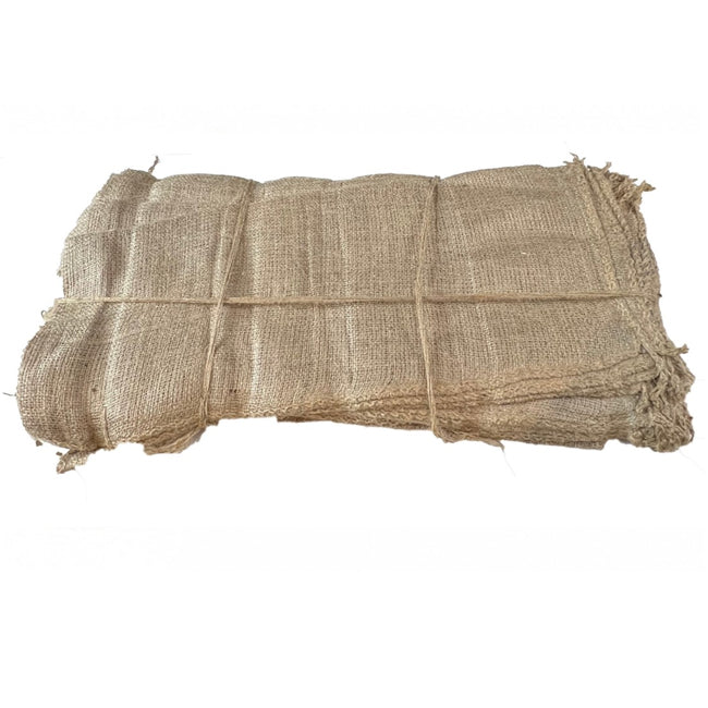 13" x 30" Hessian Sandbags With Tie Strings (Pack of 50)