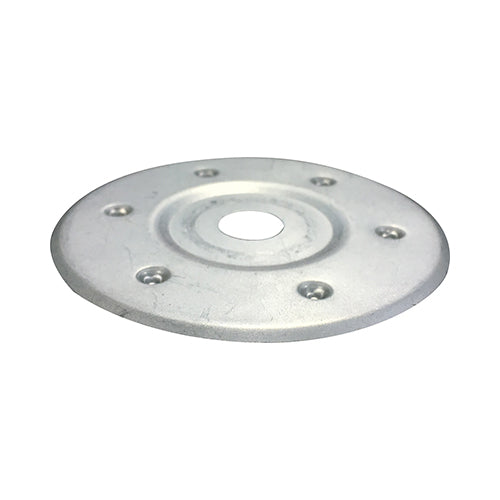 80mm Galvanised Insulation Disc 14mm Hole (Box of 50)