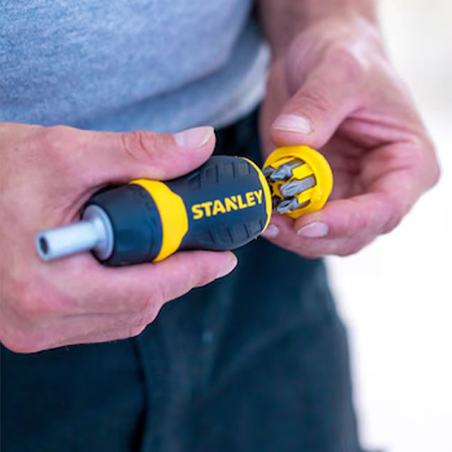 Stanley Stubby Multibit Ratchetting Screwdriver 0-66-358