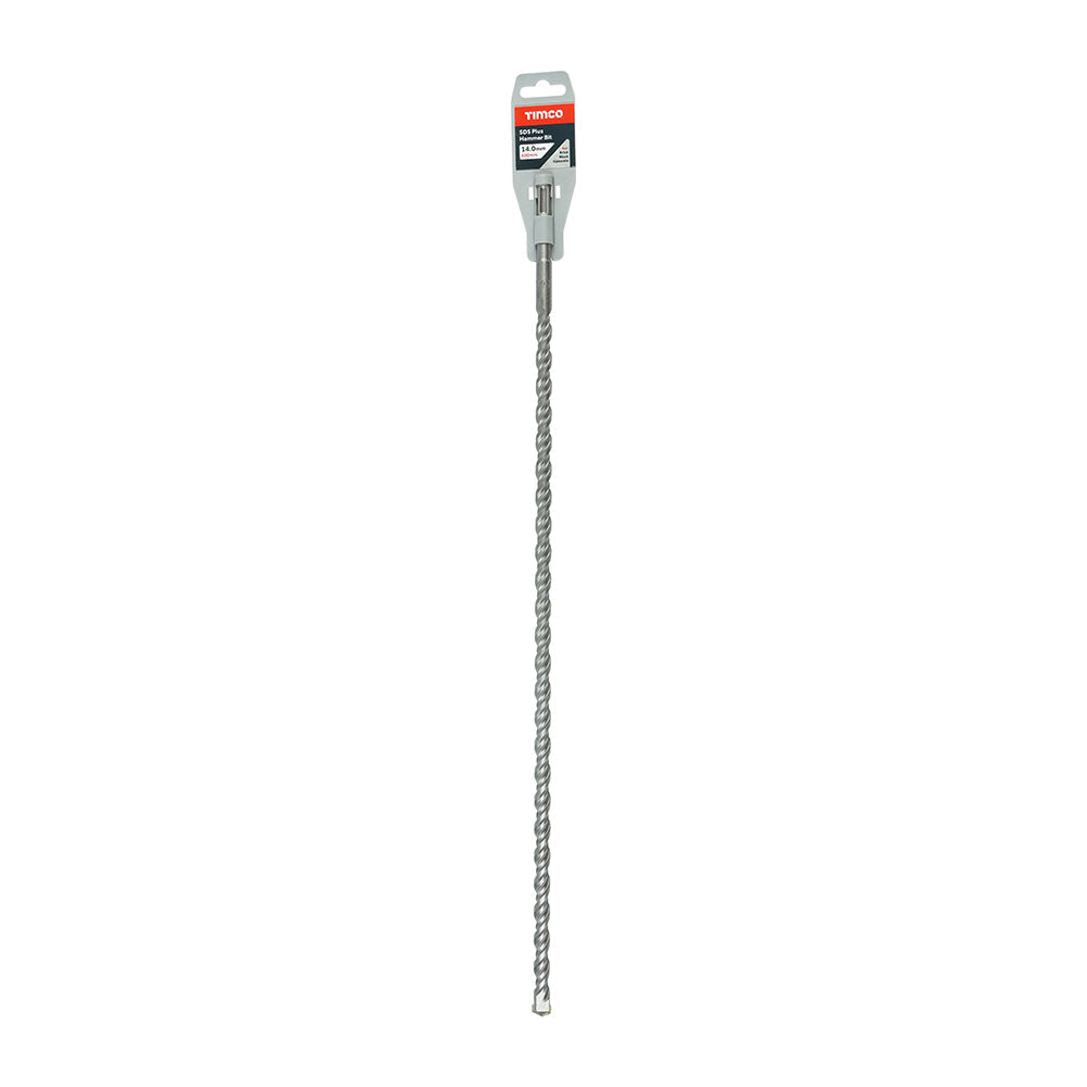 14 x 600mm Timco SDS14600 SDS-plus Masonry Hammer Drill Bit, 550mm working length