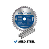 Evolution 185mm TCT Steel Cutting Circular Saw Blade M185TCT-40CS