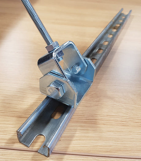 Swivel Connection for Channel Section, 12.5mm Holes, Unistrut compatible