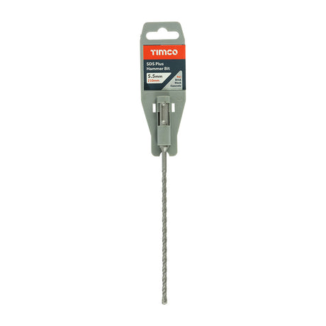 5.5 x 210mm Timco SDS55210 SDS-plus Masonry Hammer Drill Bit, 140mm working length