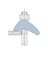 M16 Lindapter Type LS Self Adjusting Clamp Stainless Steel 316 Grip 3-25mm