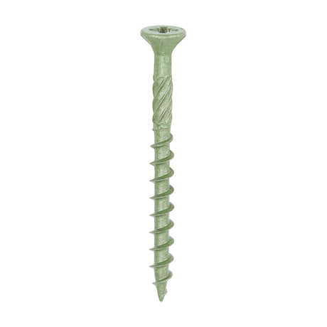 4.5 x 50 Timco Countersunk Decking Screw PZ2 Exterior Green 50TDECK
