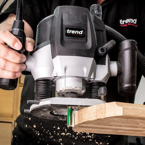 Trend T7 1/2" 2100W Variable Speed Router 240V with Free 5 Piece 1/2" TCT Cutters
