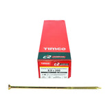 8.0 x 250 Timco Countersunk TX40 Clamp Fix C2 Woodscrews Yellow 80250C2C