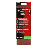 Trend 75 x 457mm Aluminium Oxide Sanding Belt 60 Grit (Pack of 3) AB/B75/60A