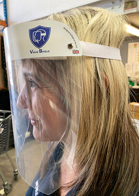 Clear PPE Full Face Visor / Shield Covid-19 Virus Shield