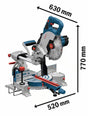 Bosch GCM 18V-216 Cordless Sliding Mitre Saw Bare (no battery or charger)
