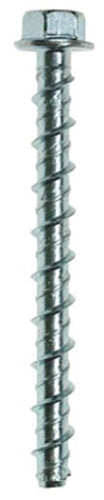 M5 x 75 Flange Hexagon Head Concrete Masonry Screw Bolt Anchor, Zinc Plated