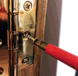 Hinge-Tite 4.5 x 40mm Countersunk Pozi PZ2 Woodscrew, Net Coat Brass. TFHTB4540