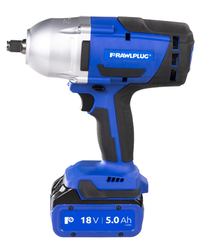 Rawlplug 18V Hi-Torque Impact Wrench with 2 x 5ah Batteries R-PIW18-XL2