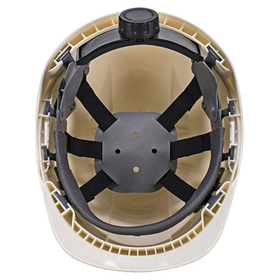 Endurance Glowtex Helmet With Chin Strap, White (Glow in the dark)