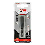 1/4 x  60mm Addax X6 Impact Magnetic Bit Holder 60MAX6
