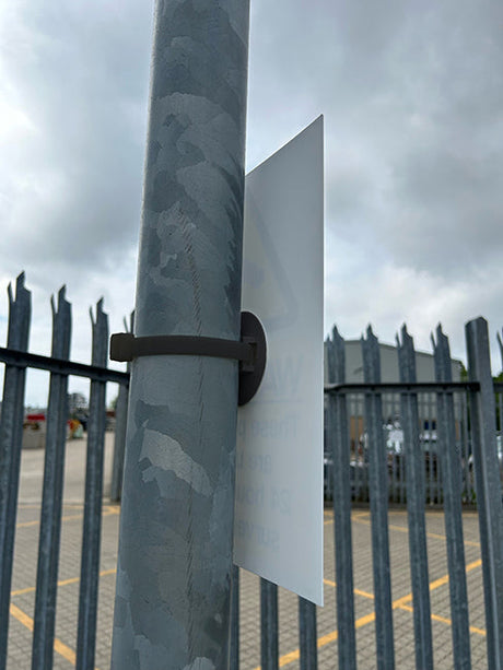 SignFix Premium  Bond For 75mm Round Posts Black
