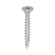 Timco 4.0 x 30 Countersunk Pozi Pz2, C2 Exterior Screws, Silver Organic