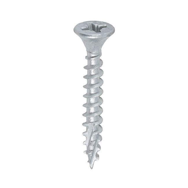 Timco 4.0 x 30 Countersunk Pozi Pz2, C2 Exterior Screws, Silver Organic