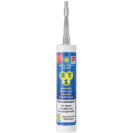 BT1 Ultimate Bathroom Sealant / Adhesive, Transparent 290ml