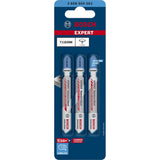 Bosch T118EHM 83mm Jigsaw Blade for Inox 2-5mm (Pack Of 3) P/No. 2 608 630 665