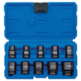 Draper 97777 D20 20V Brushless 1/2" Mid-Torque 400 Nm Impact Wrench, 2 x 3Ah Batteries + FREE 10 Piece Socket Set!