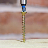 3.5 x 50 Timco C2 Strong Fix Premium Woodscrew, Countersunk Pozi Pz2, Steel Zinc / Yellow Plated 35050C2