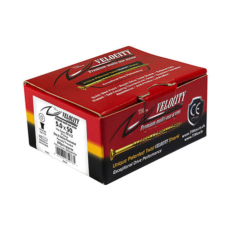 8.0 x 275 Extra Long Timco Countersunk Velocity Multi Use Woodscrews T40, (Boxed in 25's, Outer case of 225) Timco code: 80275VY