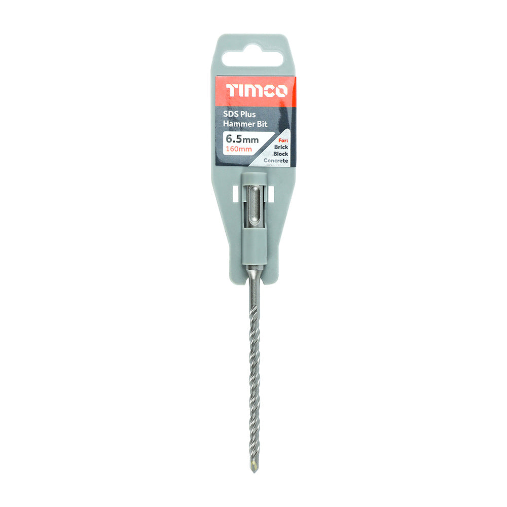 6.5 x 160mm Timco SDS65160 SDS-plus Masonry Hammer Drill Bit, 90mm working length