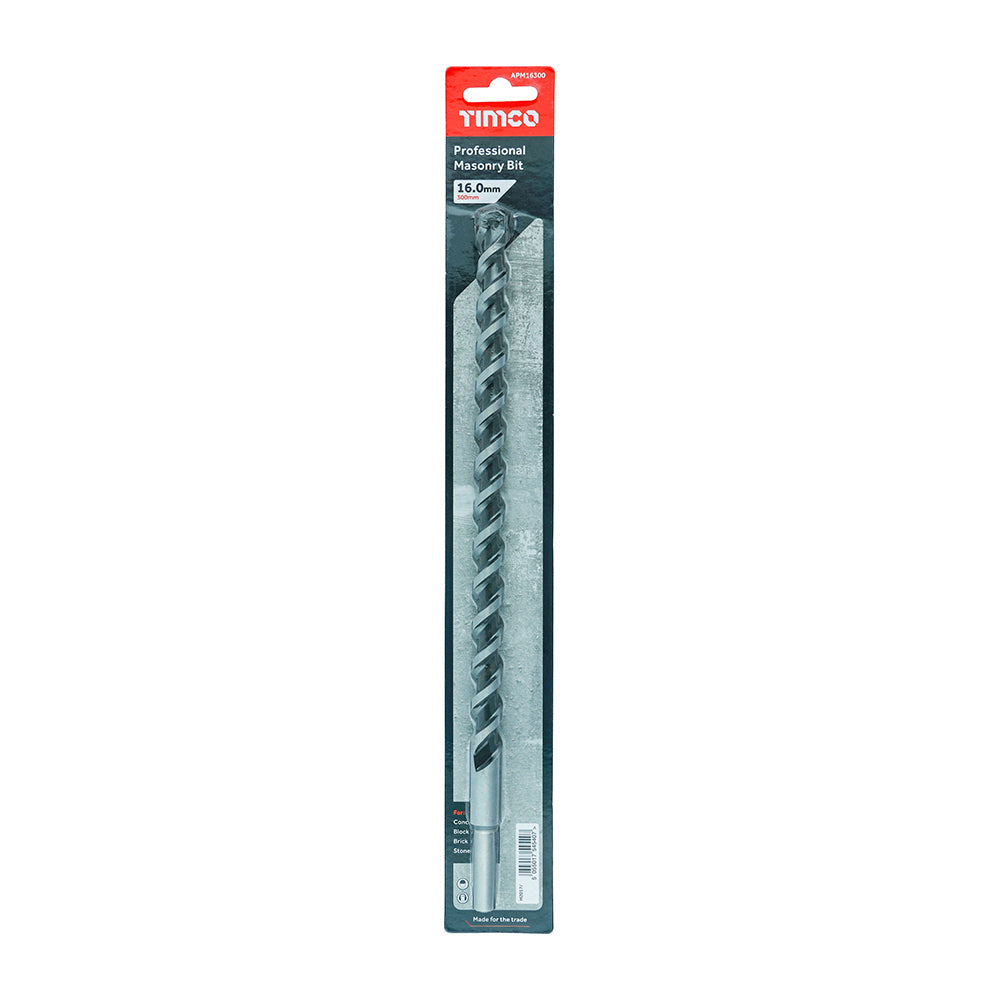 Timco 16mm x 300mm Masonry Drill Bit APM16300