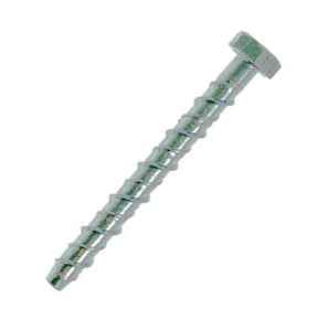 M12 x 200 Hexagon Head Concrete Masonry Screw Bolt Anchor, Mechanical Galvanised