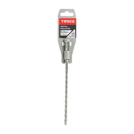 6.5 x 210mm Timco SDS65210 SDS-plus Masonry Hammer Drill Bits, 140mm working length
