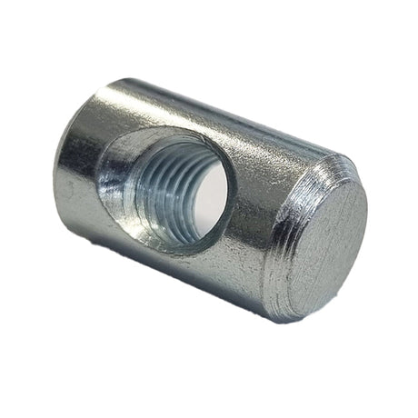 M8 x 20mm Cross Dowel, 12mm Hole (Barrel Nut) Bright zinc plated