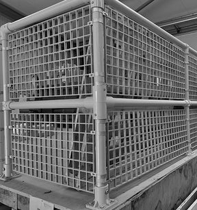 Grey 12x50mm GRP Mesh Infill Panel 1172 x 462mm MHINFILLGREY
