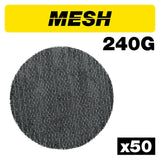 Trend 125mm Mesh Random Orbit 240 Grit Sanding Sheets, AB/125/240M/B, Pack of 50