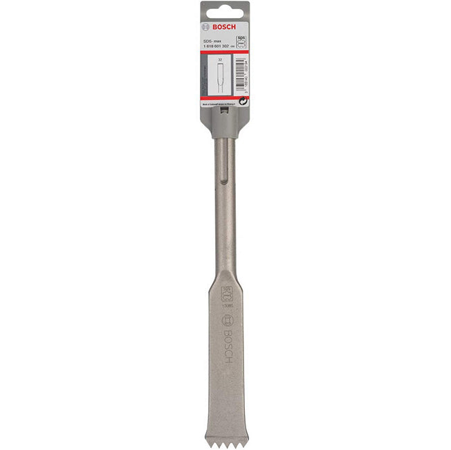 Bosch SDS-Max 32mm x 300mm Comb / Toothed Chisel 1 618 601 302