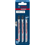 Bosch T141HM 100mm Jigsaw Blades Special for Fiber Plaster pack of 3 P/No 2 608 633 175