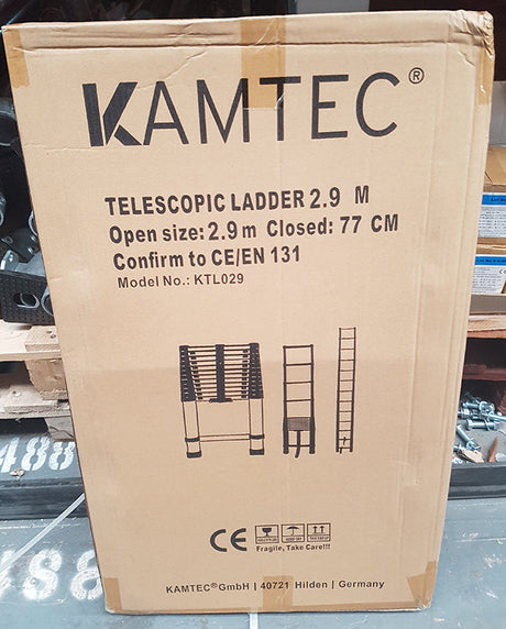 Kamtec 2.9M Telescopic Ladder KTL029