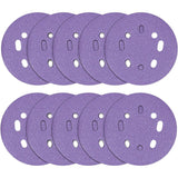 Trend Aluminium Oxide 125mm Random Orbit 120 Grit Sanding Discs, AB/125/120A, Pack of 10